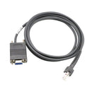 RS232 Serial Cable 7FT RJ45 to DB9 for Symbol Barcode Scanner CBA-R01-S07PAR