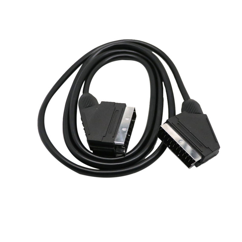 Scart Cable 21-pin 1.5m TV DVD VCR Audio Video Lead Fully Wired Male to male