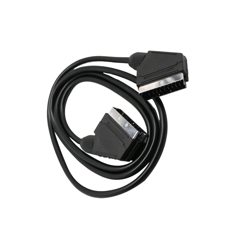 Scart Cable 21-pin 1.5m TV DVD VCR Audio Video Lead Fully Wired Male to male