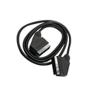 Scart Cable 21-pin 1.5m TV DVD VCR Audio Video Lead Fully Wired Male to male