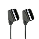 Scart Cable 21-pin 1.5m TV DVD VCR Audio Video Lead Fully Wired Male to male