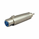XLR Female to RCA Male Socket Adapter Gold Balanced Cable Plug