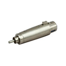 XLR Female to RCA Male Socket Adapter Gold Balanced Cable Plug