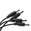 DC 1 Female to 4 Male Power Splitter Cable for Security CCTV Parking Camera, LED Strip Light