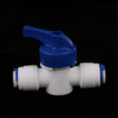 Inline Tap 1/4"OD POM Ball Valve Quick Connect Switch for Water Purifier