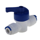 Inline Tap 1/4"OD POM Ball Valve Quick Connect Switch for Water Purifier