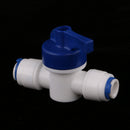 Inline Tap 1/4"OD POM Ball Valve Quick Connect Switch for Water Purifier