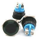DC 12V 16mm 5/8" Metal Self-Return Momentary Action Push Button Switch for Car Home DIY