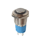 Waterproof Metal Button 16mm Self-locking ON/OFF Switch Latching with Red LED Ring Light for Car Boat