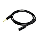 6.35mm TRS Stereo Jack to 3.5mm AUX Auxiliary Plug Male to Female Headset Convertor Extender Cable Wire Adaptor 5feet Gold Plated