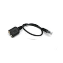RJ9 Male Plug to 2 Port 3.5mm Female Phone Headset Audio Adapter Cable for for Avaya Yealink Phones 25cm
