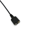RJ9 Male Plug to 2 Port 3.5mm Female Phone Headset Audio Adapter Cable for for Avaya Yealink Phones 25cm