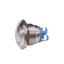 16mm 5/8" Metal Momentary Push Button Switch 3A/250V AC SPST 1NO Industrial Car Switch