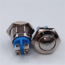16mm 5/8" Metal Momentary Push Button Switch 3A/250V AC SPST 1NO Industrial Car Switch
