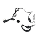 2-pin K Type Hanging Earphone with Microphone for Baofeng Walkie Talkie