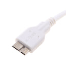 USB 3.1 Type C to Micro B Male Cable Converter Hard Disk Drives Cable White