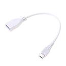 USB Type C to USB 3.0 Female Adapter Cable On The Go OTG Host Cable White