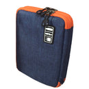 Travel Gear Organizer, Universal Bilayer Travel Organize Bag, Electronics Accessories Cable Management Battery Phone Charger Case Waterproof Storage Bag,a Sleeve Pouch for iPad Small Blue