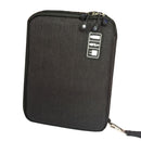 Universal Bilayer Travel Organize Bag, Electronics Cable Management Battery Phone Charger Case Waterproof Storage Bag,a Sleeve Pouch for iPad Small Size Black
