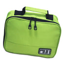 Electronics Accessories Travel Gear Organizer Case, Portable Universal External Batteries Hard Drives Cables Cosmetics Kit Bag Green