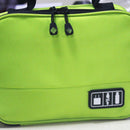 Electronics Accessories Travel Gear Organizer Case, Portable Universal External Batteries Hard Drives Cables Cosmetics Kit Bag Green