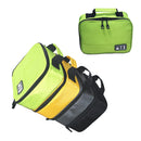 Electronics Accessories Travel Gear Organizer Case, Portable Universal External Batteries Hard Drives Cables Cosmetics Kit Bag Green