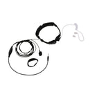 3.5mm Plug Telescopic Throat Mic Air Tube Covert Earpiece Headset Headphone with Mic for Cellphone Computers iPhone,Samsung, iPad and PS4