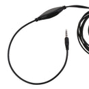3.5mm Plug Telescopic Throat Mic Air Tube Covert Earpiece Headset Headphone with Mic for Cellphone Computers iPhone,Samsung, iPad and PS4
