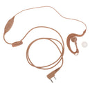 Two Way Radio Earpiece, 2Pin G Shape PTT Security Headset Earphone for Baofeng Kenwood WEIERWEI Walkie Talkie