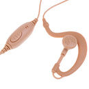 Two Way Radio Earpiece, 2Pin G Shape PTT Security Headset Earphone for Baofeng Kenwood WEIERWEI Walkie Talkie
