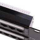 Cat 6 Pro Patch Panel, Unsheilded 48 Port Rackmount RJ45 19 Inch 2U Network Patch Panel Bracket