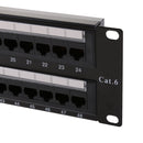 Cat 6 Pro Patch Panel, Unsheilded 48 Port Rackmount RJ45 19 Inch 2U Network Patch Panel Bracket