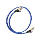 Ethernet Cable,CAT7 LAN Network Cable RJ45 High Speed Patch Cord Gold Plated Lead for Switch/Router/Modem/Patch Panel 1m