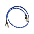 Ethernet Cable,CAT7 LAN Network Cable RJ45 High Speed Patch Cord Gold Plated Lead for Switch/Router/Modem/Patch Panel 1m