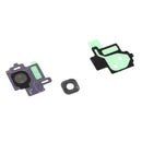 Phone Back Rear Camera Glass Lens & Frame Replacement +Adhesive Sticker for Samsung Galaxy S8 Black