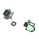 Phone Back Rear Camera Glass Lens & Frame Replacement +Adhesive Sticker for Samsung Galaxy S8 Black