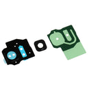 Cell Phone Camera Lens / Flash + Frame Protector Cover Repair Part For Samsung Galaxy S8 Plus Black
