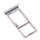 SIM Card +Micro SD Card Reader Holder Slot Tray Frame Repair Kit for Samsung Galaxy S8 S8+ S8 Plus Silver