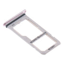 Dual SIM Card Tray & Micro SD Card Slot Holder Container Replacement For Galaxy S8 S8+ Plus Pink