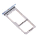 Dual SIM Card Tray & Micro SD Card Slot Holder Container Replacement For Galaxy S8 S8+ Plus Blue