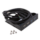2XUSB 3.0+2XUSB2.0 Front Panel Floppy Disk Bay 20 Pin Hub Bracket Cable