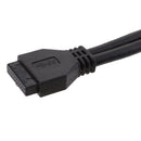 2XUSB 3.0+2XUSB2.0 Front Panel Floppy Disk Bay 20 Pin Hub Bracket Cable