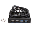 2XUSB 3.0+2XUSB2.0 Front Panel Floppy Disk Bay 20 Pin Hub Bracket Cable