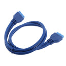 Super Speed USB 3.0 + USB 3.1 Type C Front Panel USB Hub to 20Pin Header