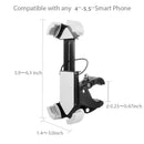 Universal Cell Phone GPS Holder Cradle & Band Strap Cycling Bike Bicycle Motorcycle Handlebar Mount Bracket