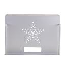Wall Mount Set-top Box Bracket Shelf Support Router Holder Organizer Silver