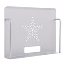 Wall Mount Set-top Box Bracket Shelf Support Router Holder Organizer Silver