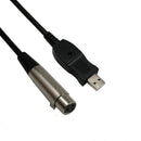 USB Microphone Cable XLR female to USB Male 3 meters (9.8 ft) Microphone MIC Link Cable Studio Audio Adapter Connector
