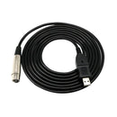 USB Microphone Cable XLR female to USB Male 3 meters (9.8 ft) Microphone MIC Link Cable Studio Audio Adapter Connector