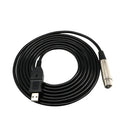 USB Microphone Cable XLR female to USB Male 3 meters (9.8 ft) Microphone MIC Link Cable Studio Audio Adapter Connector